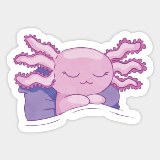 Sleeping Axolotl Sticker